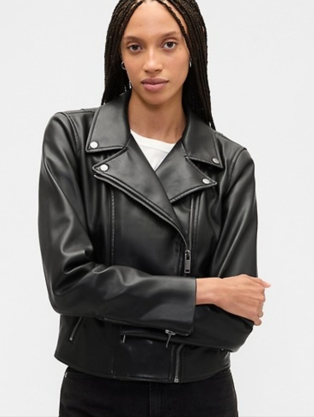NEW GAP Vegan Leather Moto Jacket XXL